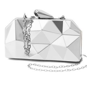 Lattice Pattern Metal Evening Clutch Bag, Geometric Evening Clutch Purse ;)